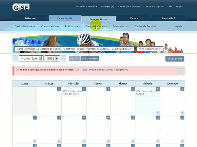Programar Sesión de Consulta en Vivo o Grabación de Conferencia en el Calendario