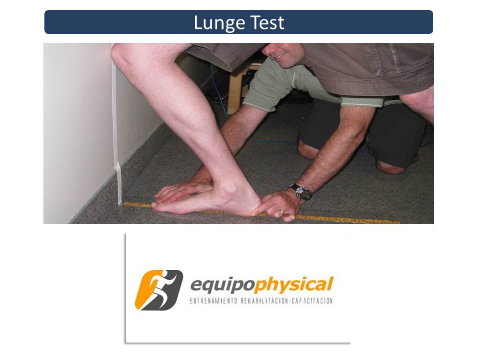 Validez y fiabilidad del Lunge test para la determinación del rango de flexión dorsal de tobillo