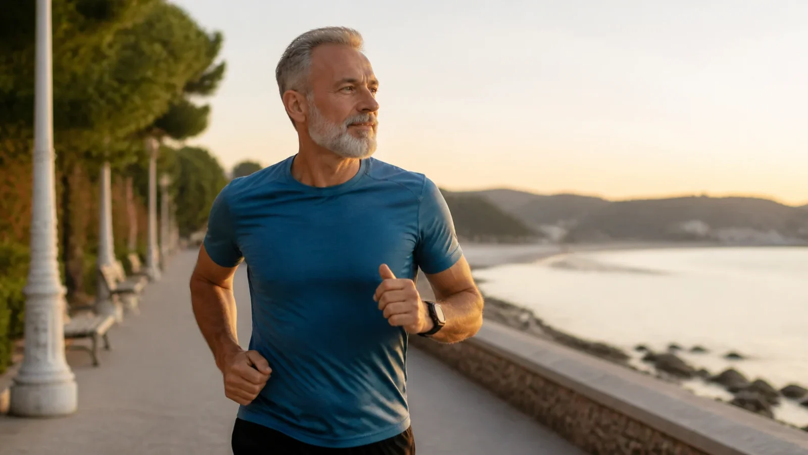 Carrera de fondo por años y variación diaria de testosterona en hombres mayores