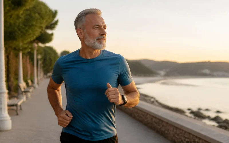 Carrera de fondo por años y variación diaria de testosterona en hombres mayores