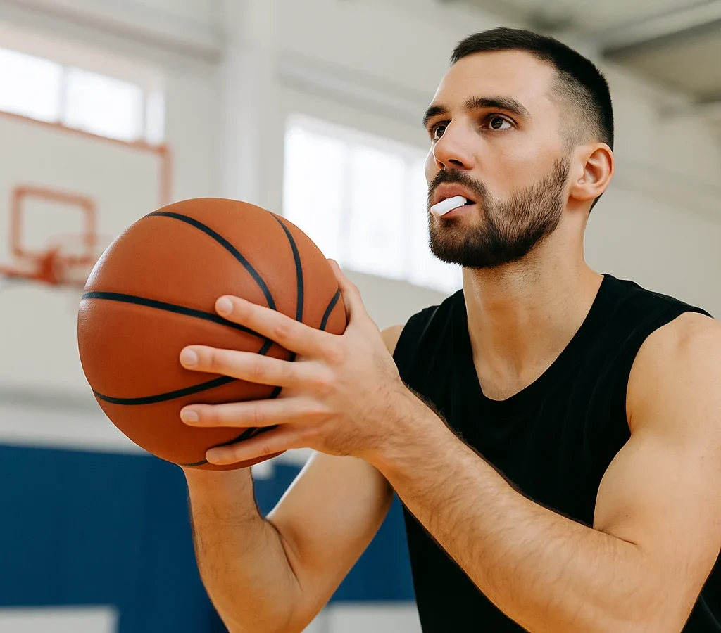 Chicle de cafeína y rendimiento neuromuscular posterior en baloncestistas