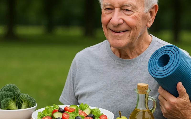 Dieta mediterránea y actividad física en la cognición de adultos mayores
