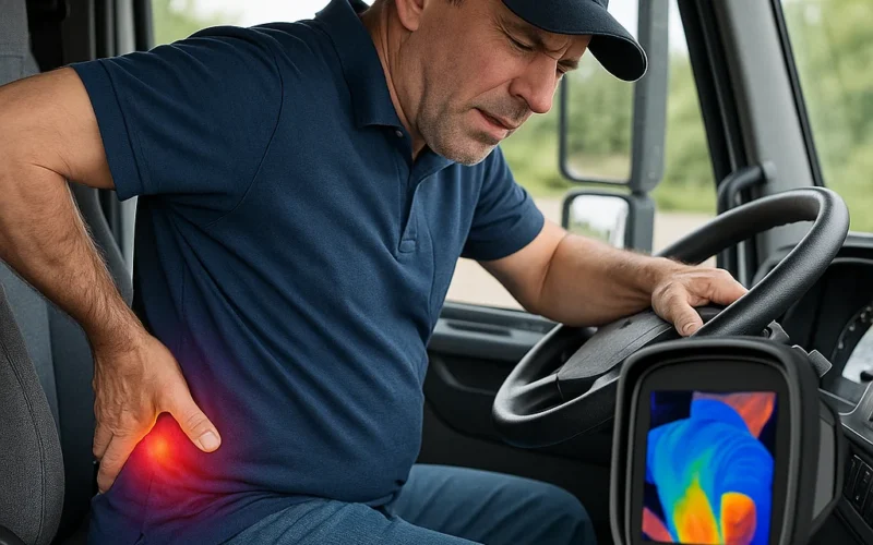 Temperatura lumbar y resistencia muscular lumbar en conductores profesionales