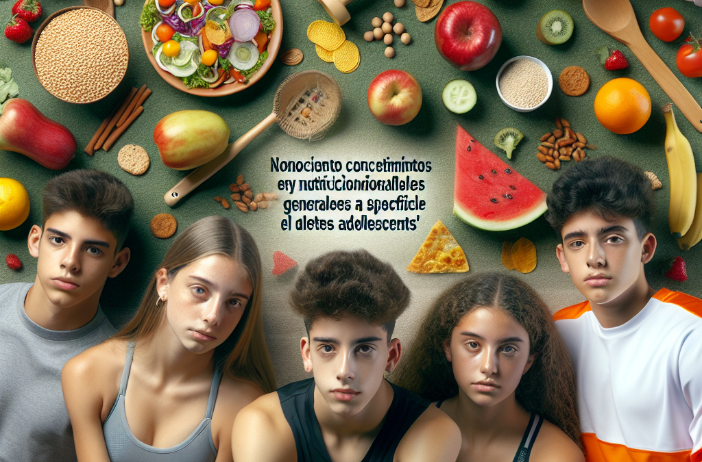 Conocimiento y comportamientos nutricionales generales y específicos del deporte de los atletas adolescentes