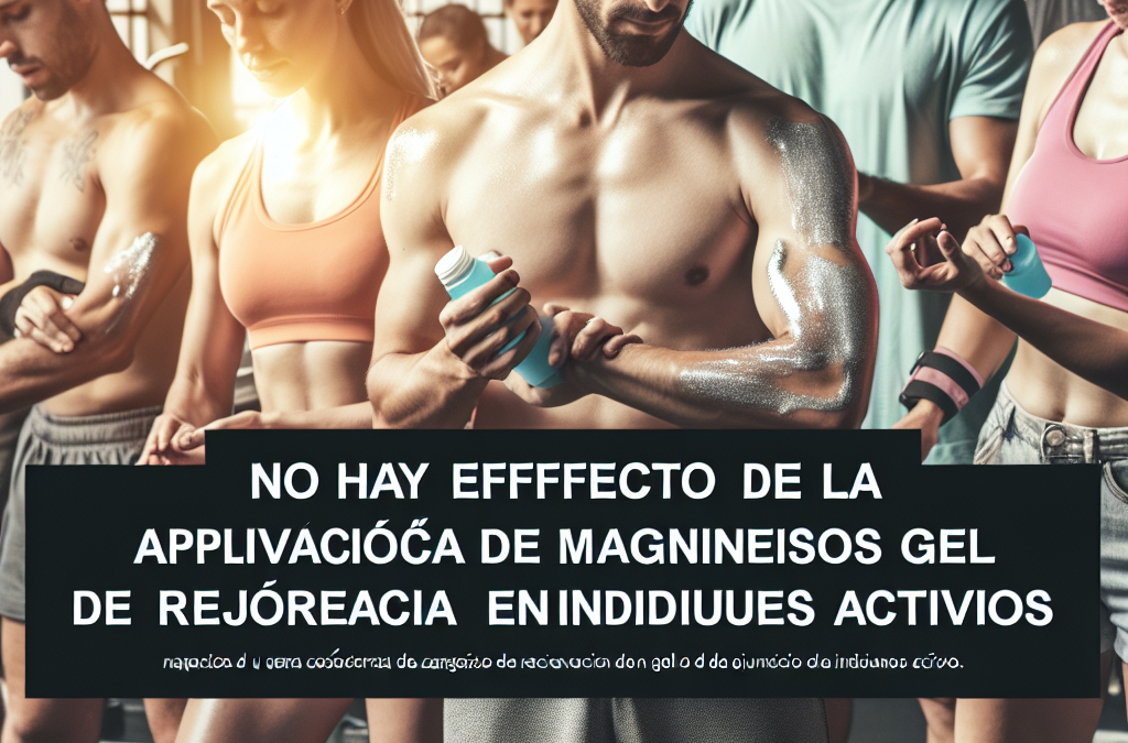 No hay efecto de la aplicación tópica de un gel comercial de magnesio en la recuperación del ejercicio en individuos activos