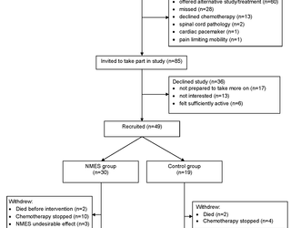 Estimulación eléctrica neuromuscular de los cuádriceps en pacientes con cáncer de pulmón de células no pequeñas que reciben quimioterapia paliativa: un estudio aleatorizado de fase II