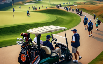 El uso de carritos de golf como transporte en el campo durante eventos de golf competitivos: una revisión del alcance