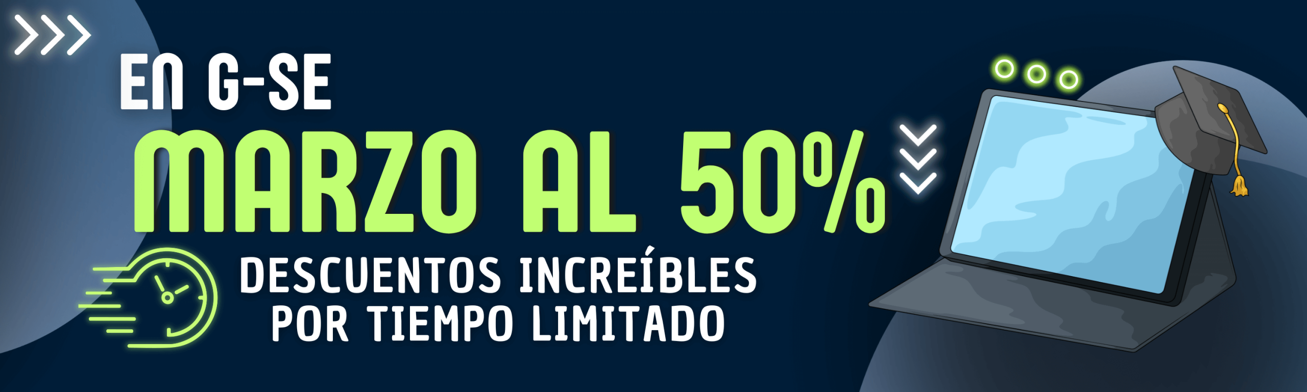 Marzo al 50% de descuento