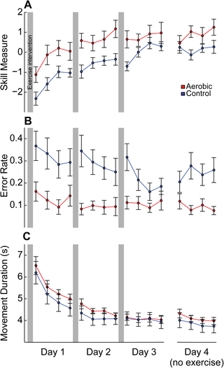 Un único episodio de ejercicio aeróbico moderado mejora la adquisición de habilidades motoras